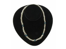 Triple-Strand Freshwater Pearl & Turquoise Necklace